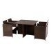 Nevada Cube Dining Set - 4 Seater