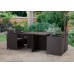 Nevada Cube Dining Set - 4 Seater