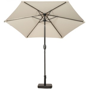 2.5m Ivory Crank and Tilt Parasol