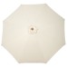 3m Ivory Wood-Look Crank and Tilt Parasol