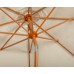 3m Ivory Wood-Look Crank and Tilt Parasol