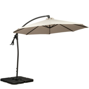 3m Ivory Rotating Cantilever Parasol