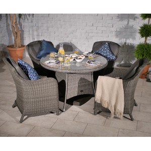 Paris Imperial Dining Set - Round 4 Seater