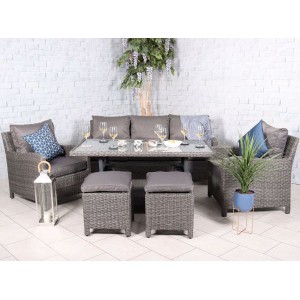 Paris Sofa Dining Set - 7 Seater