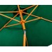 2.5m Green Wood-Look Crank and Tilt Parasol