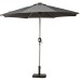 2.7m Grey LED Crank & Tilt Parasol