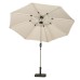 2.7m Ivory LED Crank & Tilt Parasol