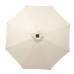 2.7m Ivory LED Crank & Tilt Parasol