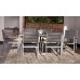 Sorrento Dining Set With Parasol - 6 Seater