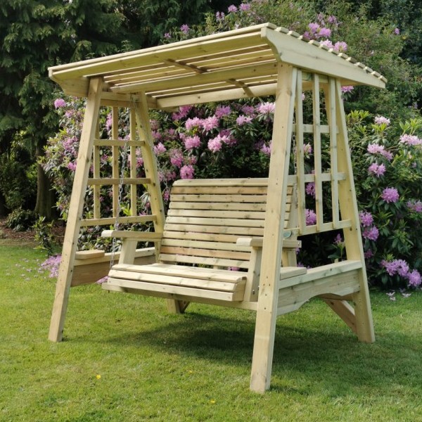 2 seater garden swing seat top