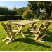 Ashcombe Table And Bench Set - 6 Seater