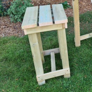 Butchers Wooden Outdoor Bar Stool