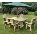 Ergo Table, Chairs And Bench Set - 6 Seater