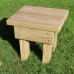 Wooden Square Footstool
