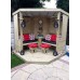 Four Seasons Corner Arbour with Polypropylene Roof