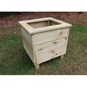 Wooden Square Planter