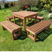 Valley Contemporary Table & Bench Set - 8 Seater