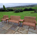 Valley Love Seat With Straight Table - 7 Seater
