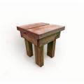 Valley Wooden Square Footstool