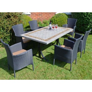 Burlington 150cm Rectangular Dining Table with Stockholm Chairs