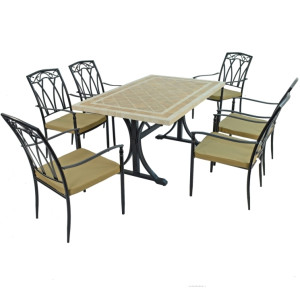 Hampton Dining Table With Ascot Chairs