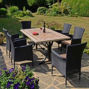 Hampton 150cm Rectangular Dining Table with Stockholm Chairs