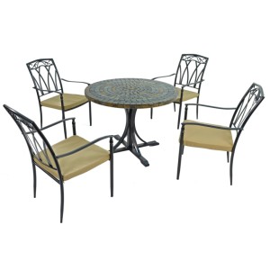 Monterey 100cm Dining Table with Ascot Chairs