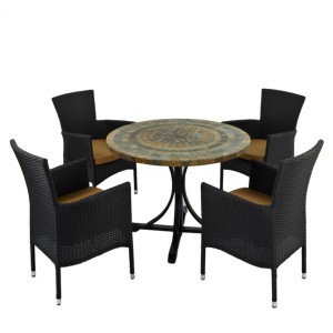 Monterey 100cm Dining Table with Stockholm Chairs