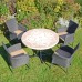 Provence 110cm Dining Table with Stockholm Chairs