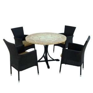 Provence 110cm Dining Table with Stockholm Chairs