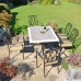 Wilmington Rectangular Patio Table with 6 Ascot Chairs