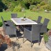 Wilmington Rectangular Patio Table with 6 Stockholm Chairs