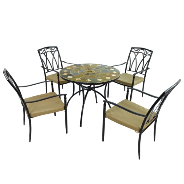 Granada Dining Table with Ascot Chairs
