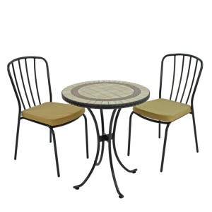 Henley 60cm Bistro Table With Milan Chairs