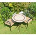 Henley 71cm Bistro Table with Ascot Chairs