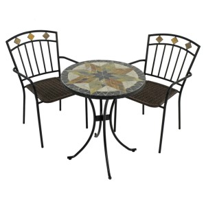 Montilla 60cm Bistro Table with Malaga Chairs