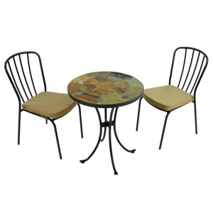 Ondara 60cm Bistro Table with Milan Chairs