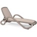 Alfa Turtle Dove Grey Plastic Sun Lounger