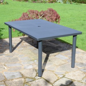 Libeccio All-Weather Plastic Extending Rectangular Table