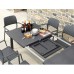 Libeccio Extending Table with 6 Bora Chairs