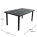 Libeccio Extending Table with 6 Bora Chairs