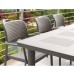 Libeccio Extending Table with 6 Bora Chairs