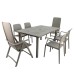 Libeccio Extending Table with 2 Darsena & 4 Bora Chairs