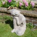 Buddha Crouching Statue - Weathered Stone Effect