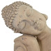 Buddha Crouching Statue - Weathered Stone Effect