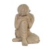 Buddha Crouching Statue - Weathered Stone Effect