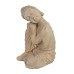 Buddha Crouching Statue - Weathered Stone Effect