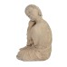 Buddha Crouching Statue - Weathered Stone Effect