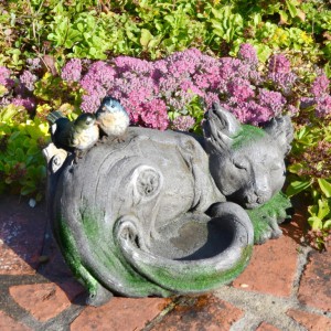 Driftwood Effect 19cm Cat Statue
