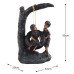 Bronze Effect 50cm Tyre Swing Garden Ornament